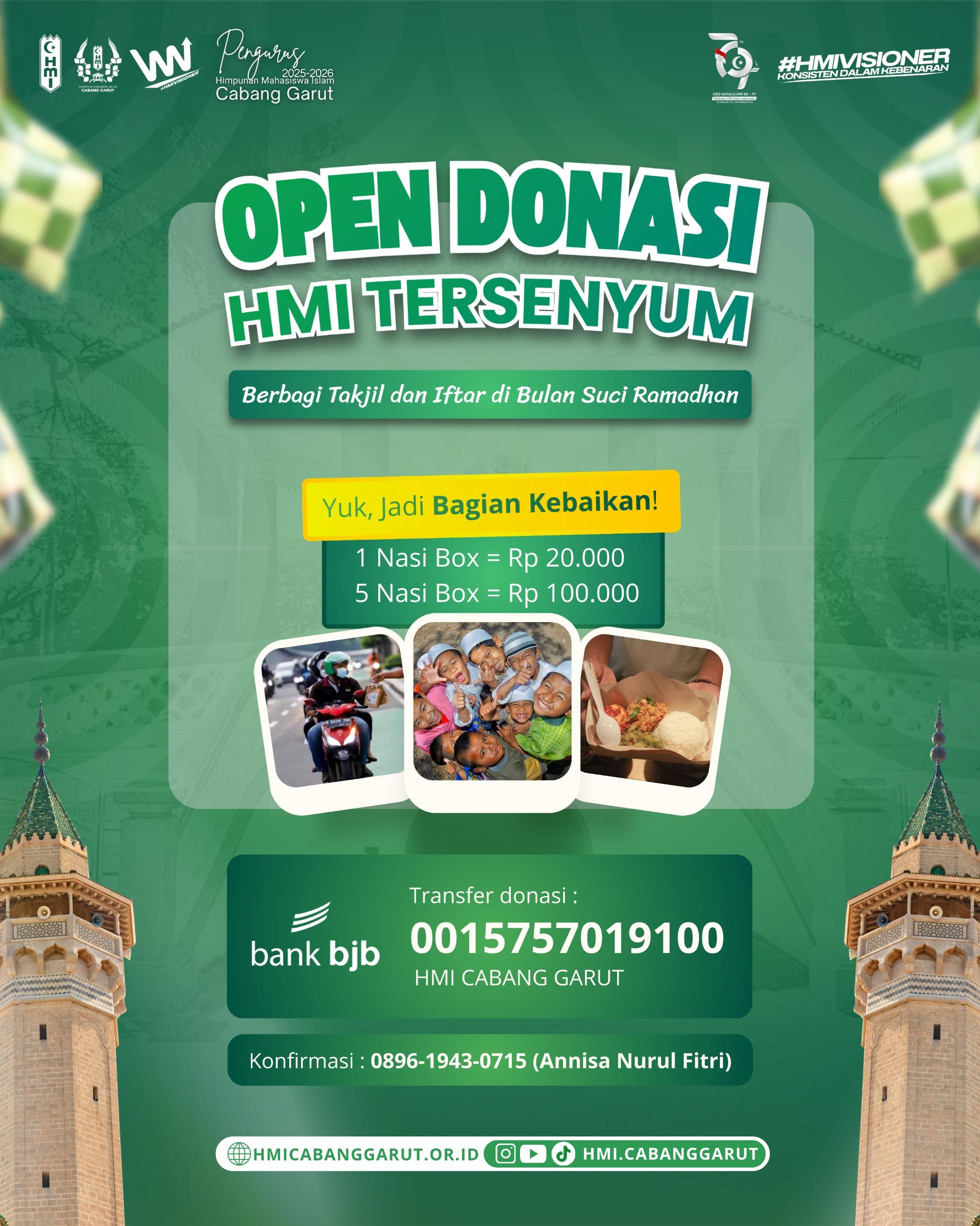 OPEN DONASI “HMI TERSENYUM”